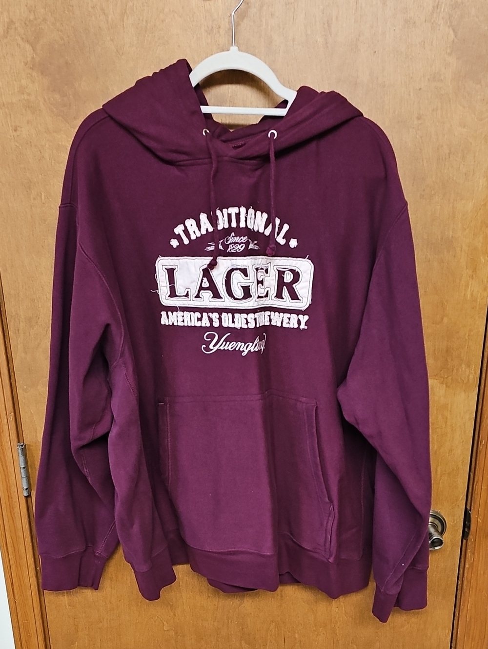 Weatherproof Men's Crewneck Sweater in Deep Burgundy with White Logo